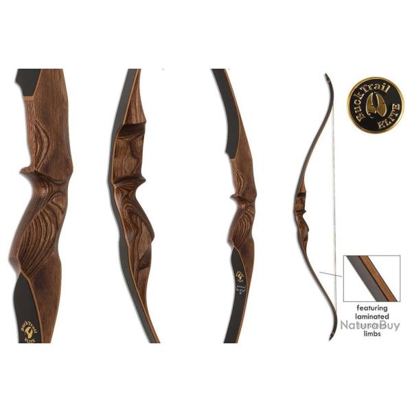 Arc recurve Buck Trail Elite Meridian 62 pouces RH 40 lbs 62" Marron