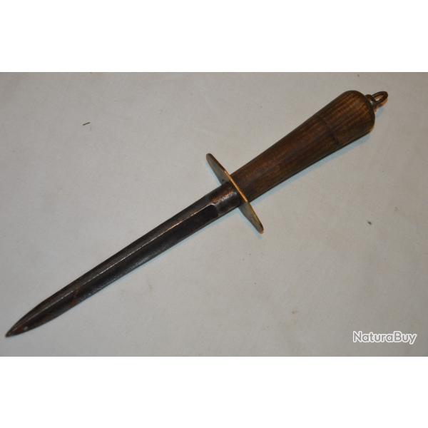 POIGNARD FRANCAIS DE TRANCHEE-CONCEPTION ARTISANALE DE TYPE MARINE 1833-FRENCH TRENCH KNIFE 1�WW