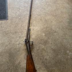 Magnifique Fusil de chasse &agrave; broche XIXe - Canons sign&eacute;s Eug&egrave;ne Bernard (Calibre 16)