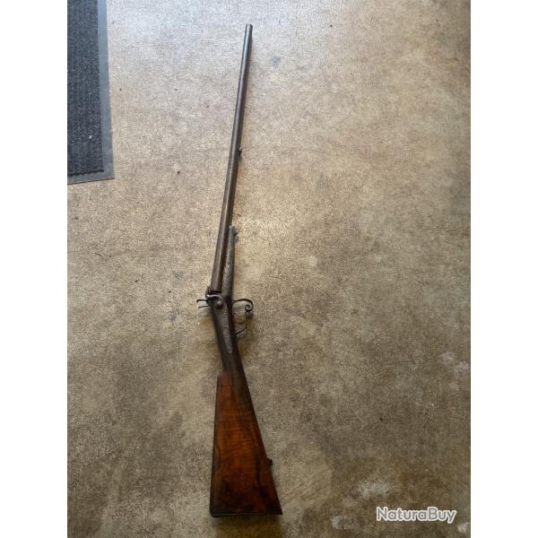 Magnifique Fusil de chasse � broche XIXe - Canons sign�s Eug�ne Bernard (Calibre 16)