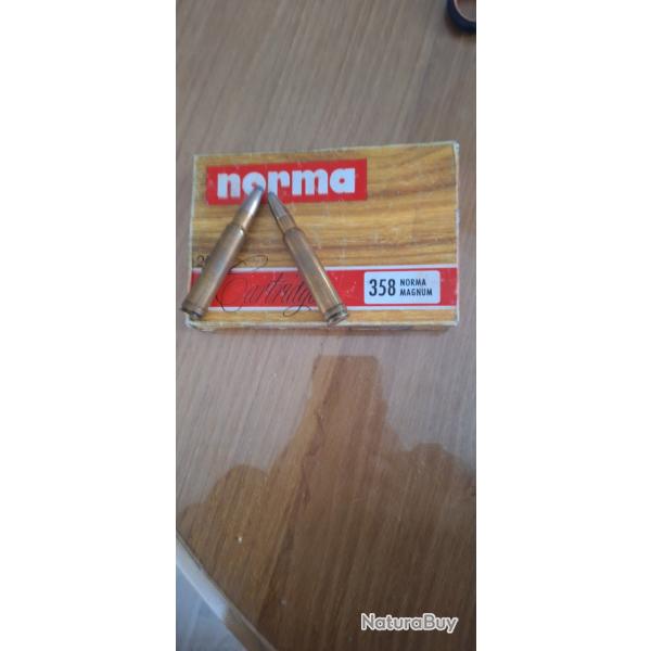 NORMA boite neuve 20 munitions 358 norma magnum 250 grains software point vendu par poudrenoirepro