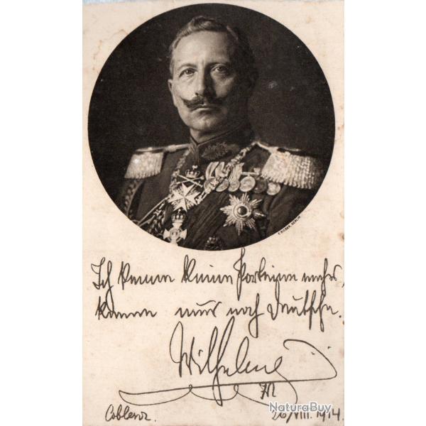 Carte postale historique Wilhelm II, Deutsche Kriegskarte 1914 - N�8849
