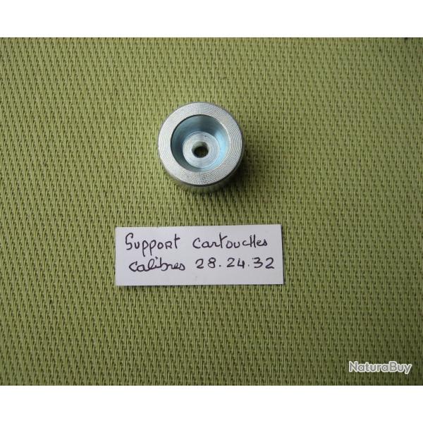 Support de culots de cartouches conique pour calibres  28 . 24 et 32  pour perceuses.