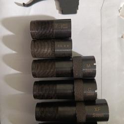 Lot Chokes Baikal C12 Rallong&eacute;s + Interne + Cl&eacute; d'origine (MP153 / MP155)