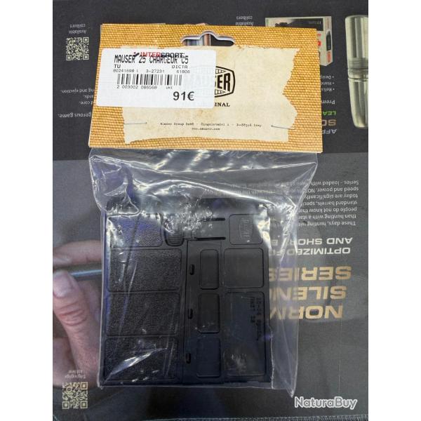 chargeur Mauser M.25 cal.30-06 capacit� 5