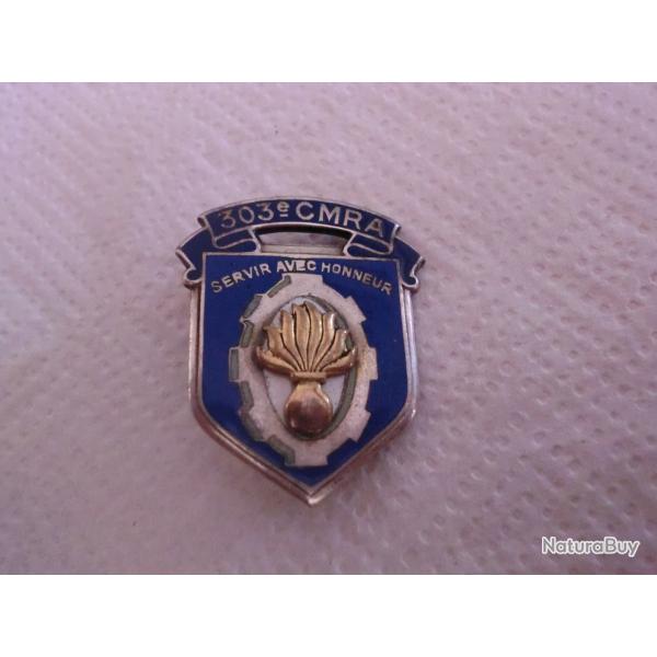 insigne mat�riel  303� C.M.R.A  moyenne r�paration automobile  /  drago paris romainville