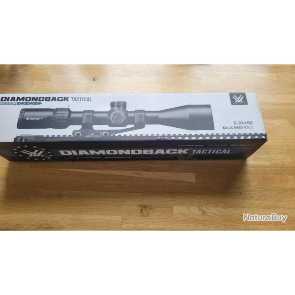 Lunette diamondback tactical 6-24�50EBR-2C MRAD RETICLE