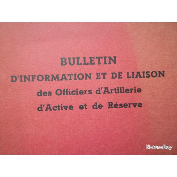 lot revues officiers artillerie ann�es 50 collection militaire