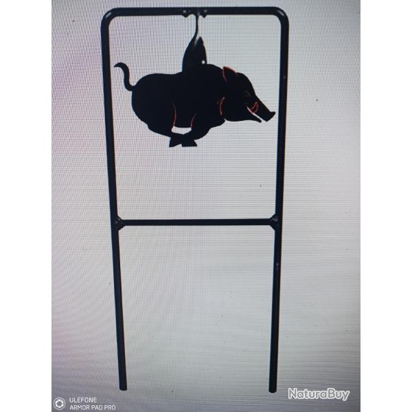 Pro hunt cible m�tallique sanglier 5mm calibre 22lr max