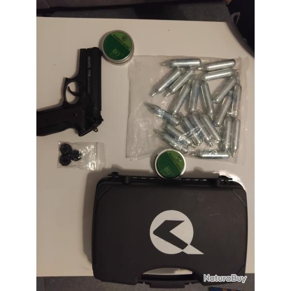 Pistolet CO2 Gamo PT-80 20th Anniversary Cal. 4.5mm (.177) + Mallette + Cartouches + Plombs