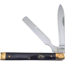 Couteau Frost Cutlery Doctor Lame Acier Inox Manche Corne de Buffle Noir Slip Joint FBKH120CBH