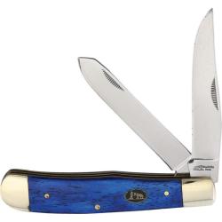 Couteau Frost Cutlery Black Hills Trapper Lame Acier Inox Manche Os Bleu Slip Joint FBKH108BLSB