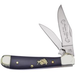 Couteau Frost Cutlery Copperhead Lame Acier Inox Manche Corne de Buffle Noir Lockback FBDG104CBH
