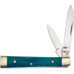 Couteau Pliant Frost Cutlery Baby Doc Lame Acier Inox Manche Os Lisse Vert Slip Joint F14974GSB