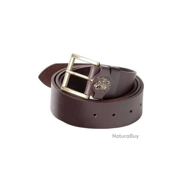 Ceinture FRITZMANN cuir marron sanglier 30704-12