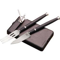 Set Couteau Fourchette Spartan Blades Carnivore Lame Acier VG-10 Manche G10 Noir Coffret Taiwan
