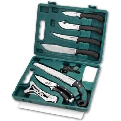 Kit de D&eacute;pe&ccedil;age Outdoor Edge GamePro 11 Pi&egrave;ces Lame Acier 420J2 Manche TPR Noir OEGP11