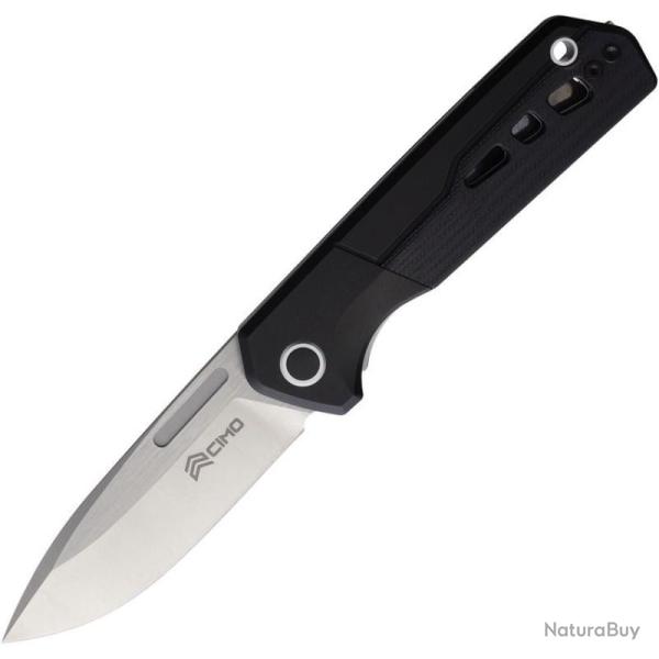 Couteau Pliant Cimo HydroStride Eclipse Lame Acier 14C28N Manche Aluminium Noir Linerlock