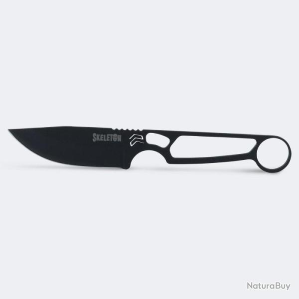 Couteau Fixe Cimo 4030/85 Lame Acier Inox Manche Acier �tui Cuir Br�sil CCM403085PT