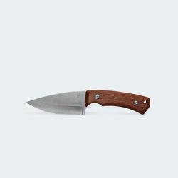 Couteau Fixe Cimo Braba III Lame Acier 420C Manche Bois &Eacute;tui Cuir Br&eacute;sil CCMBRS389MAD