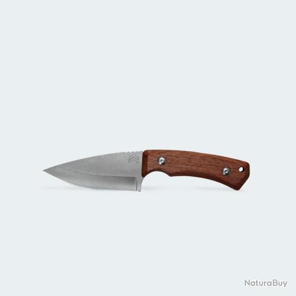 Couteau Fixe Cimo Braba III Lame Acier 420C Manche Bois �tui Cuir Br�sil CCMBRS389MAD