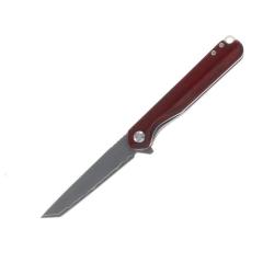 Couteau Robeson Modern Lame Tanto Acier VG-10 Sanmai Manche Os Rouge Linerlock ROB112078