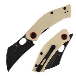 Couteau Tenable Osprey Lame Hawkbill Acier Nitro-V Manche G10 Ivoire Liner Lock B2087A2