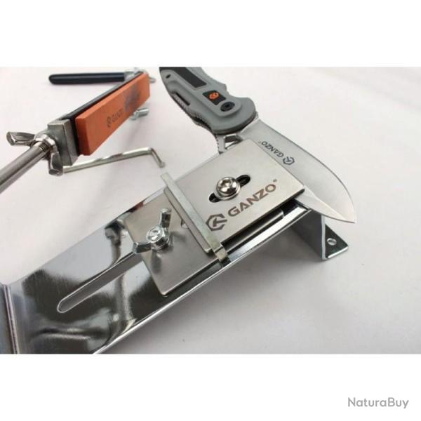 Affuteur Ganzo Touch Pro Steel GTPS 4 Pierres Structure Metal Base Antiderapante GAGTPS