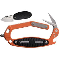 Couteau V Nives C.R.A.B. Multi Tool Orange Lame Inox Multi-Fonctions Orange &Eacute;tui Kydex VNI18FNPSWOR
