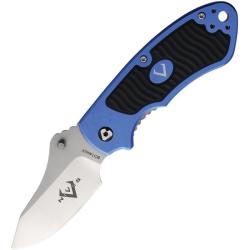 Couteau V Nives Stout Bleu Lame Acier 8Cr14MoV Manche Linerlock VNI03088