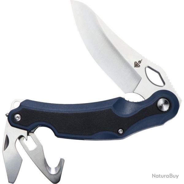 Couteau Multitool DOTS Gear Toolamn Lame Acier 8Cr14MoV Manche FRN et TPR noir et vert SFFA936101