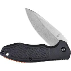 Couteau Pliant DOTS Gear Lojo+ Lame Acier 8Cr14MoV Manche FRN noir textur&eacute; Linerlock SFFA111402