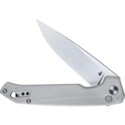 Couteau Pliant DOTS Gear Dude Lame Acier 8Cr14MoV Manche G10 gris Button Lock SFFA105801