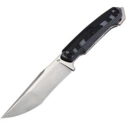Couteau Fixe DOTS Gear Nova II Lame Acier K110 Manche G10 et TPR noir et gris Etui Nylon DFA131801