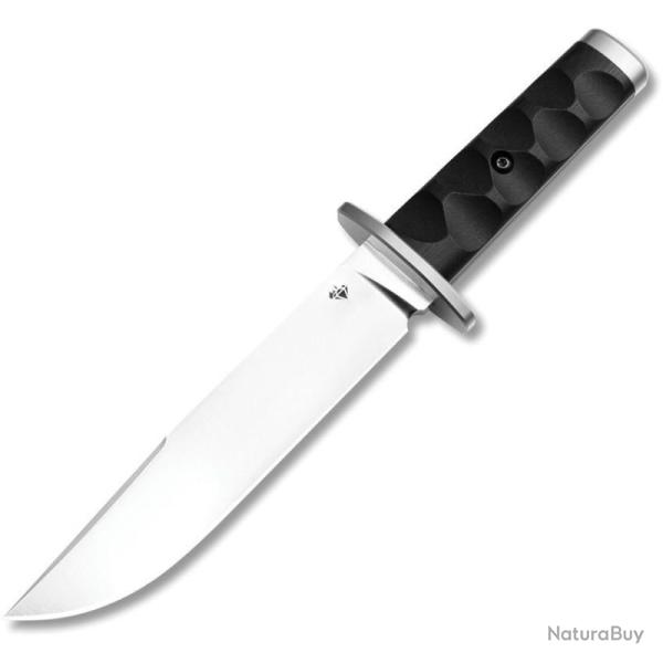 Couteau Fixe DOTS Gear Ginja Lame Acier Bohler K340 ISODUR Manche G10 noir sculpt� Etui Nylon