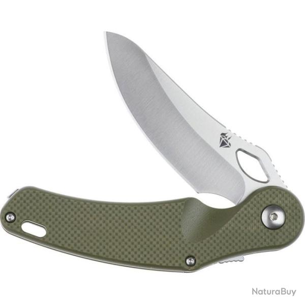 Couteau Pliant DOTS Gear Xpoise Lame Acier VG-10 Manche titane vert Race Lock DFA105402