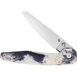 Couteau Pliant DOTS Gear Legend Lame Acier 154CM Manche Grivory noir et tan Race Lock DFA105103