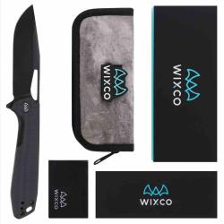 Couteau Wixco Ragnar Lame Acier 14C28N Manche G10 noir Liner Lock WXC11A