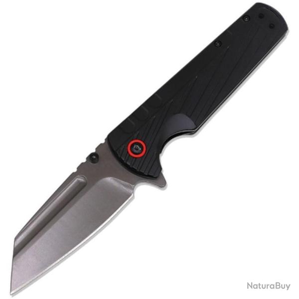 Couteau ElitEdge Black Lame Acier 440C Manche Aluminium Linerlock EE10A136BGY