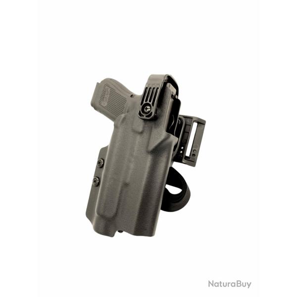 GLOCK 17 W/TLR-1 DUTY HOLSTER Sangle de jambe �lastique 1.5" Avec adaptateur The Bridge +50&euro; Do