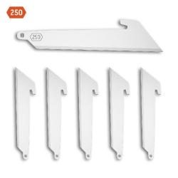Pack de 6 Lames Utilitaires 2,5'' Satin Outdoor Edge Acier 420J2 S&eacute;rie 250 OERRU256C