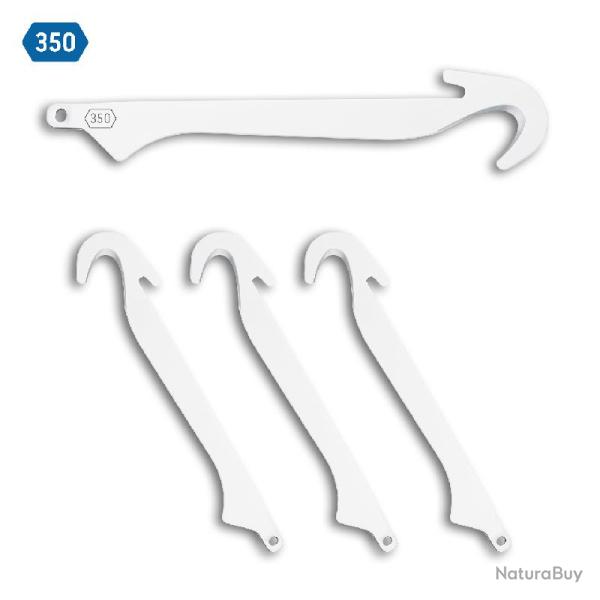 Set RazorSafe 4 Lames �visc�ration 4'' Outdoor Edge Acier 420J2 S�rie 350 OERRG4