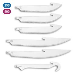 Set Combo RazorSafe 6 Lames 3,5''+5'' Outdoor Edge Acier 420J2 S&eacute;rie 350/500 OERRC6