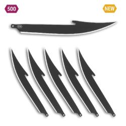 Pack de 6 Lames Filet 5'' Noir Outdoor Edge Acier 420J2 S&eacute;rie 500 OERR50K6C