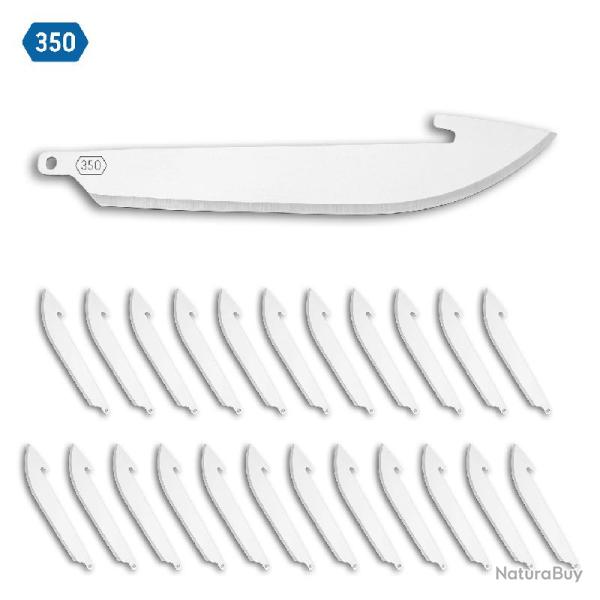 Pack de 24 Lames Drop Point 3,5'' Outdoor Edge Acier 420J2 S�rie 350 OERR3524