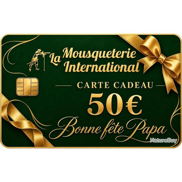 CARTE CADEAU F�TE DES P�RES 50 &euro;