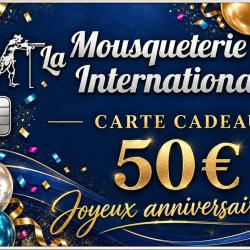 CARTE CADEAU ANNIVERSAIRE 50 &euro;