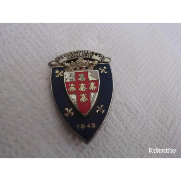 insigne �mail  3� RC cuirassiers esclainvilliers cavalerie  / drago paris