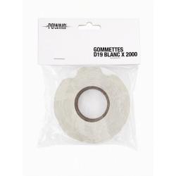 Gommettes D19 Blanc X 2000