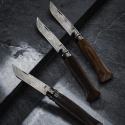 Couteau Opinel N&deg;08 &Eacute;dition Limit&eacute;e Damas & Ziricote - Coffret Ch&ecirc;ne